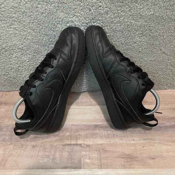 Nike Court Borough Low 2 GS size 6.5Y BQ5448 001 Black Shoes Sneakers Ships ASAP - Picture 5 of 8